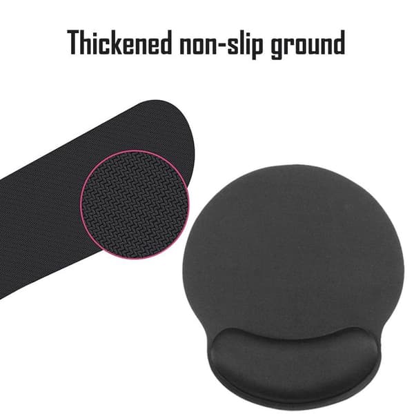Musematte med håndleddstøtte, minneskum tastaturpute, Easy black
