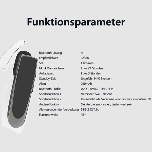 Bluetooth-hörlurar Bluetooth-hörlurar för iPhone Android Guld
