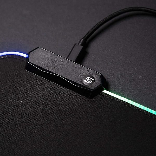 RGB Gaming Mouse Pad - 340 x 245 x 3mm LED Mouse Pad med