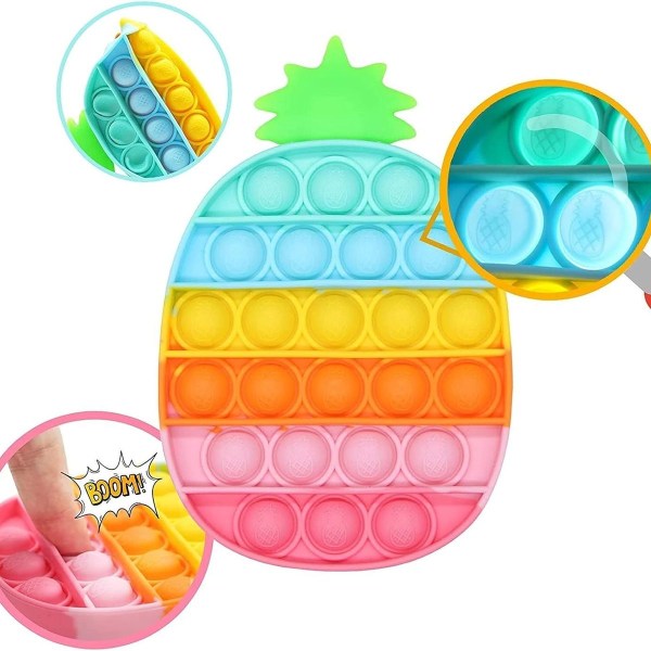 Pop It Ananas Jordbær Among Us, Pop It Fidget Popper KLB