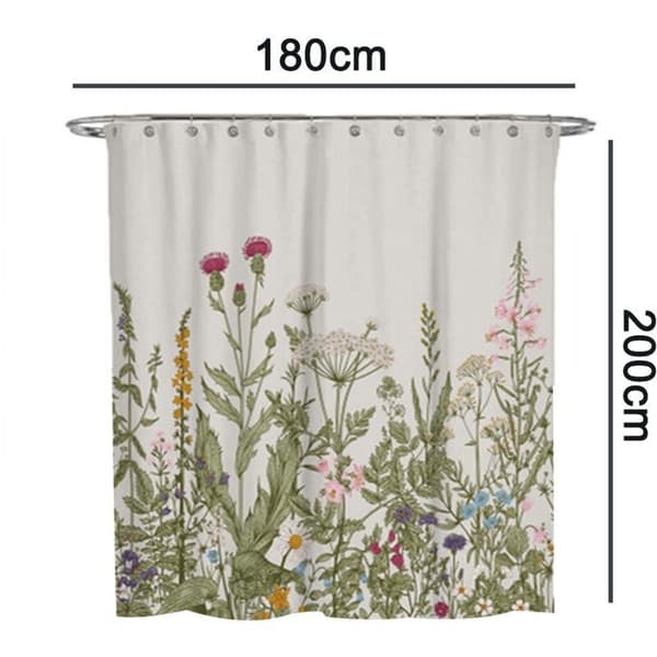 Dusjforheng, anti-muggs, antibakterielt, vaskbart, badekarforheng laget av polyester