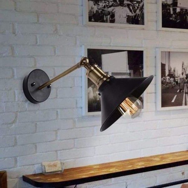 Lampe Vægskinne Metal Loftlamper Retro Industribelysning Hængende