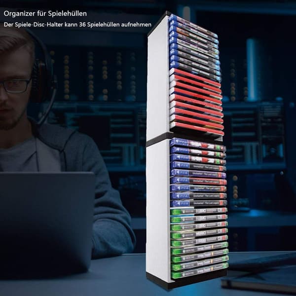 CD-hylle CD-oppbevaringsstativ CD-spilldisklagringstårn, Universal Game KLB