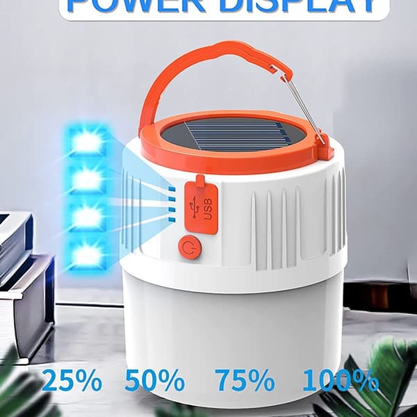 LED camping lanterne solcelle, have lanterne til camping fiskeri nødlys