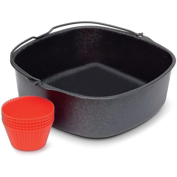 FÖR Philips Airfryer Non-Stick Bakform, Silikonugnshandskar 7\"