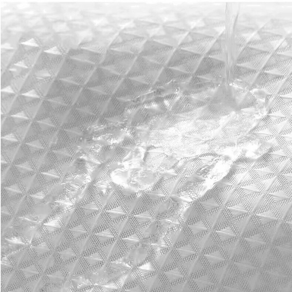 180x180cm (hvid) vaffelbrusere med plastikring anti-skimmel stof brusere til badekar brusere-