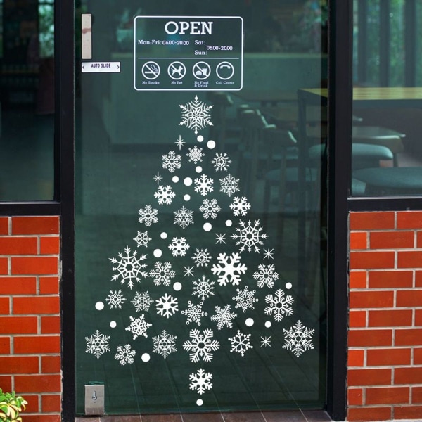 Återanvändbart julfönsterdekorationer, fönsterklistermärken KLB