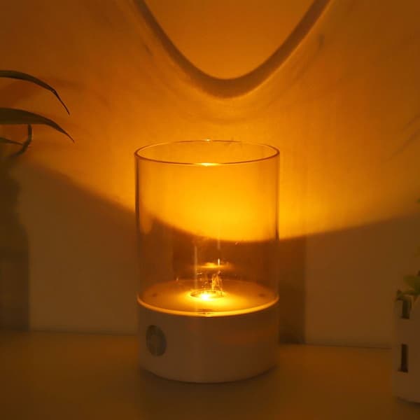 Naturlig Himalaya Salt Rock Light Touch Dimmer Switch USB KLB