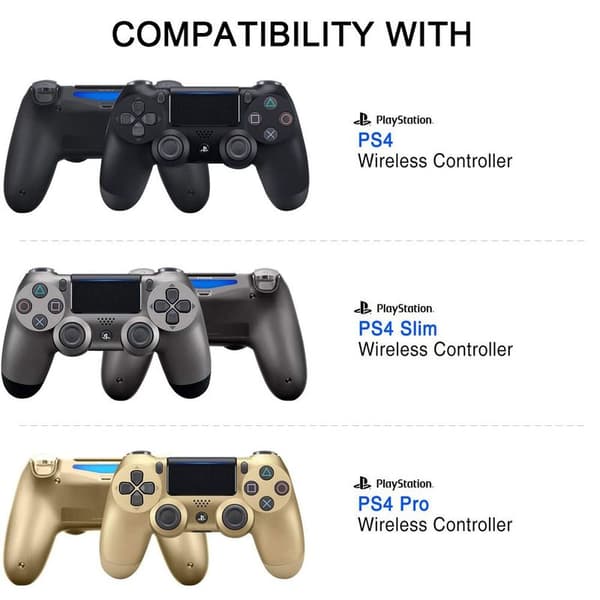 Opladningsstation til PS4-controller, Dualshock docking-opladerstand med