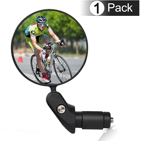 Cykel bagspejl, 1 universal justerbar 360° cykelspejl, fladt styr