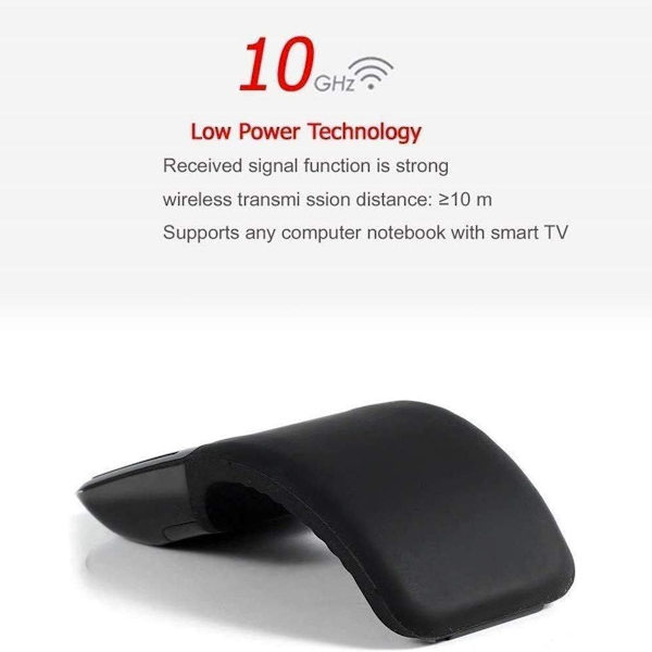 Mus, Arc Mouse, Fällbar Mus, Trådlös Mus med Nano