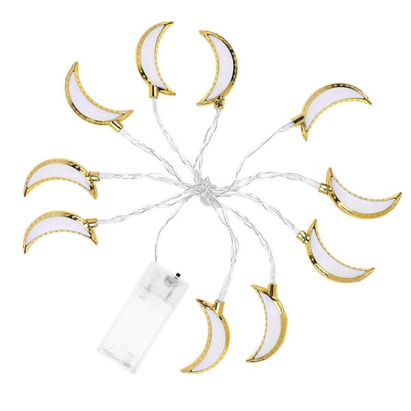1,5M 10LED Måne Fe Lys Ramadan Eid Fe Lys Festival KLB