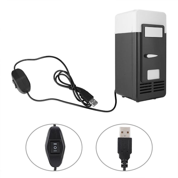 PC USB Mini Kylskåp Kylskåp Drycker Dryckesburk Kylare KLB