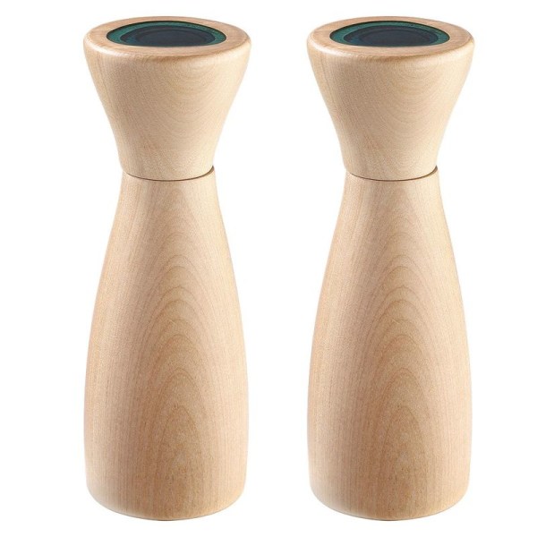 Manual wooden pepper mill.Pepper mill with ceramic grinding.Large mill