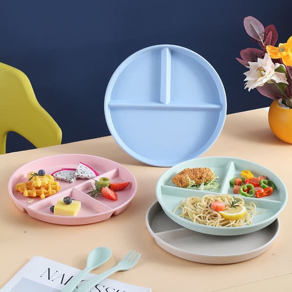 Middagstallrik i hälsosam PP, 3 menydelar