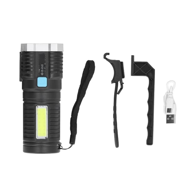 Ladattava taskulamppu USB-lataus LED-valo COB KLB