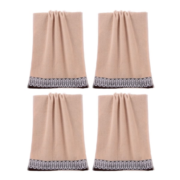 Håndklædesæt, blødt og højabsorberende håndklæde til badeværelset, brunt