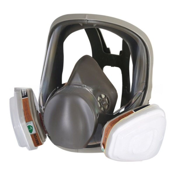 Helmaske 16 i 1 silikon helmaske helmaske + filterboks filter bomull 7 deler sett
