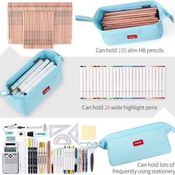 Case Suurikapasiteettinen kynälaukku Kynälaukku Sininen KLB