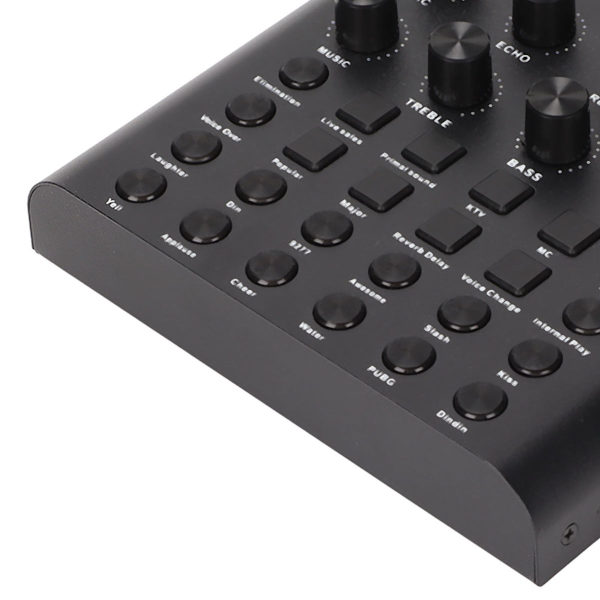V8P live-ljudkort, one-touch mute, röstförändring, dubbla mikrofoner KLB