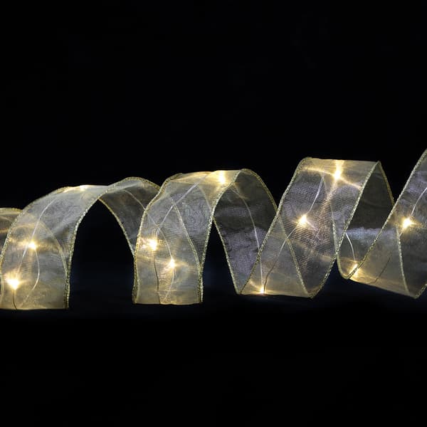 Julepynt Gull LED Lys Julelyskjeder til Jul (5cm*10m)