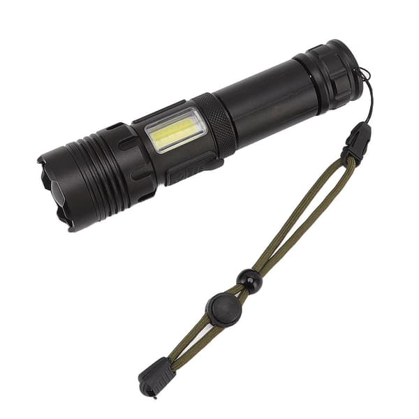 LED-taskulamppu, USB-ladattava, zoomaava tehonäyttö KLB