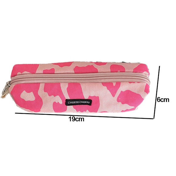 Canvas Student Stationery Pencil Case Högkvalitativt Pennfodral Rosa KLB