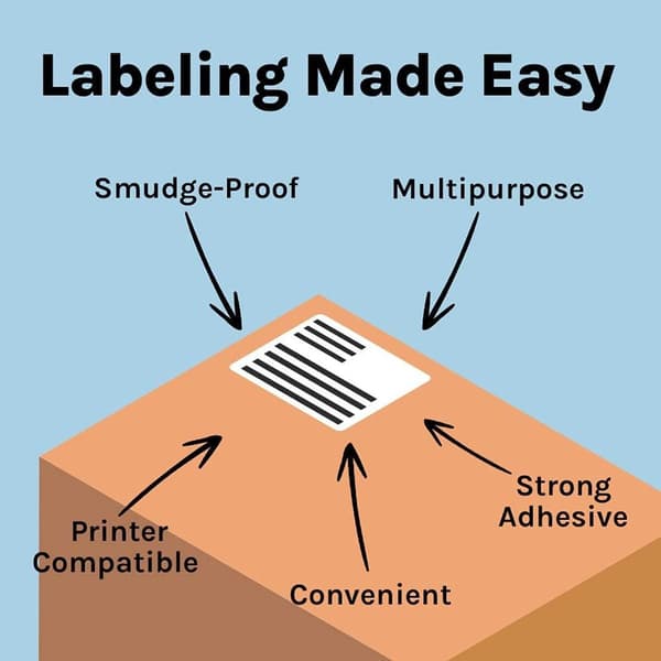 Universal Label Stickers Printable Permanent Address Stickers 100 KLB