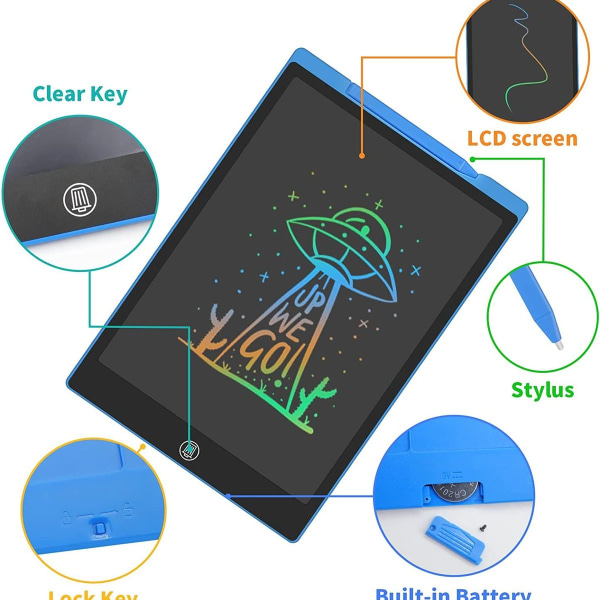 LCD Magic Pad 12 tum ritplatta för barn, färgritplatta