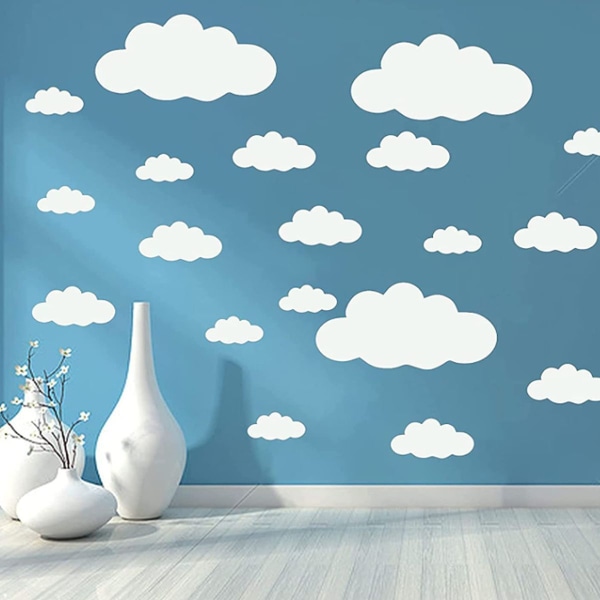 Irrotettava pilviseinätarra, itseliimautuva itseliimautuva DIY-tarra-taustakuva kotiin KLB