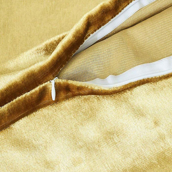 Sammetskudde - Elegant guld