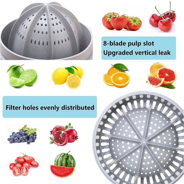 Citrus Juicer Enkel Manuell Citronpress Liten Bärbar Primär Färg