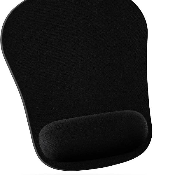 Komfortabel memory foam håndledsstøtte musemåtte med pude