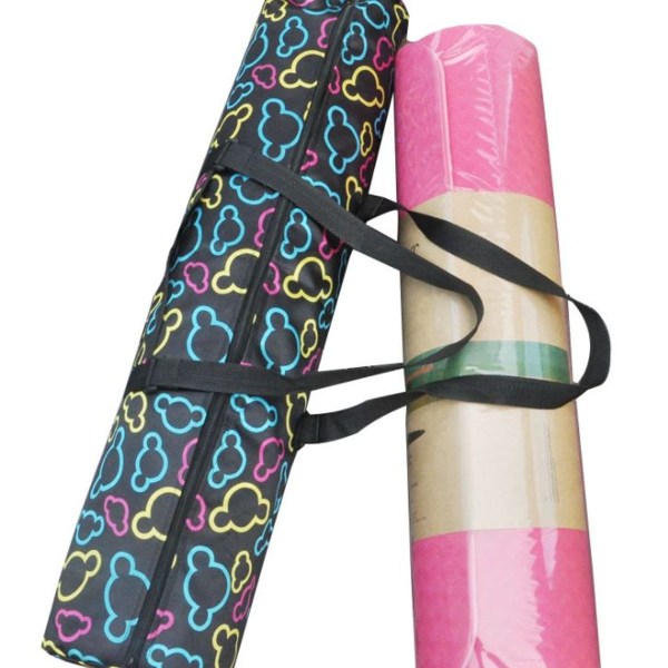 Yogamatta väska, multifunktionell dragkedja canvas yogamatta handväska, KLB