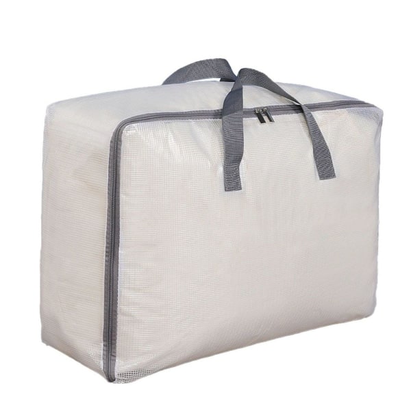 Paksutettu läpinäkyvä kannettava peiton säilytyslaukku liikkuva laukku harmaa