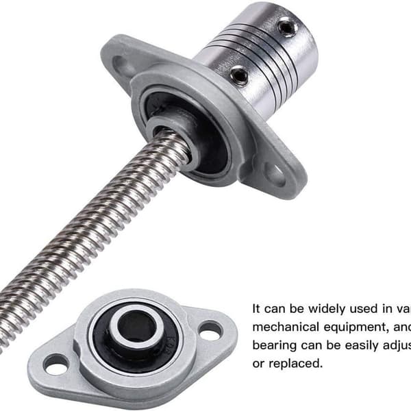 Förpackning med 6 kullagerblock 8 mm diameter zinklegering rombisk KLB
