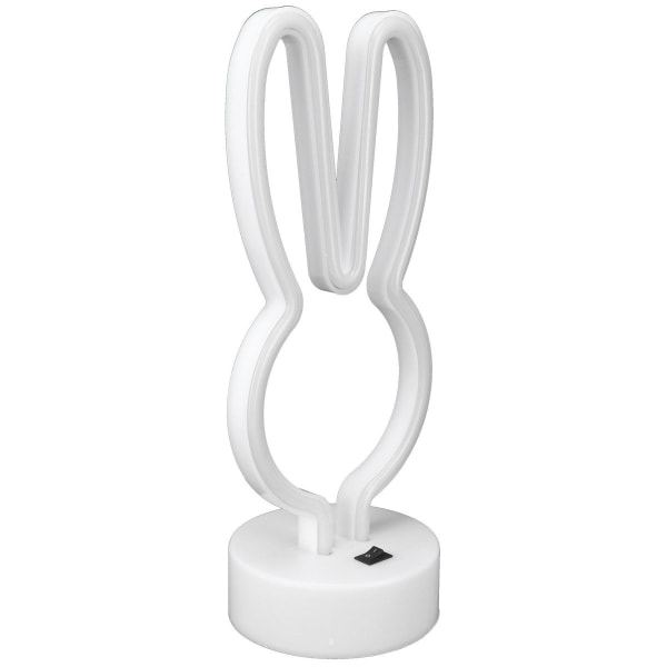 Kaninformet LED-neonlys Sengelampe Neonlampe KLB