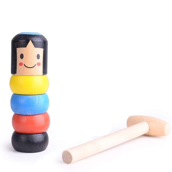 Træmandslegetøj, sjov marionet træmandsmagisk legetøj KLB