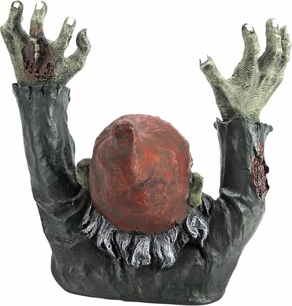 Zombie Hagegravstein Statue, Gotisk Dekorasjon, Dverg Zombie