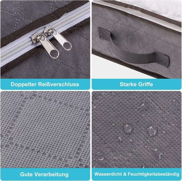 Underbed Oppbevaringspose 75L Stor Underbed Kommode Klær Oppbevaring
