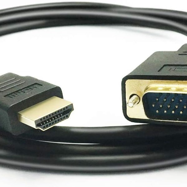HDMI til VGA-kabel, 1080P HDMI-han til VGA-han M/M-video