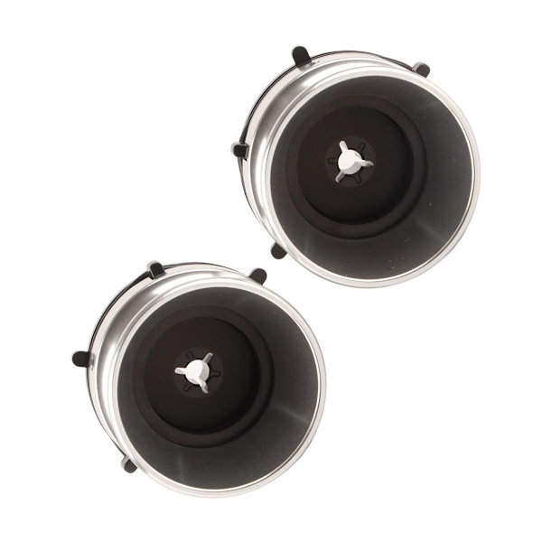 Par af professionelle polerede aluminium NAB hub-adaptere KLB