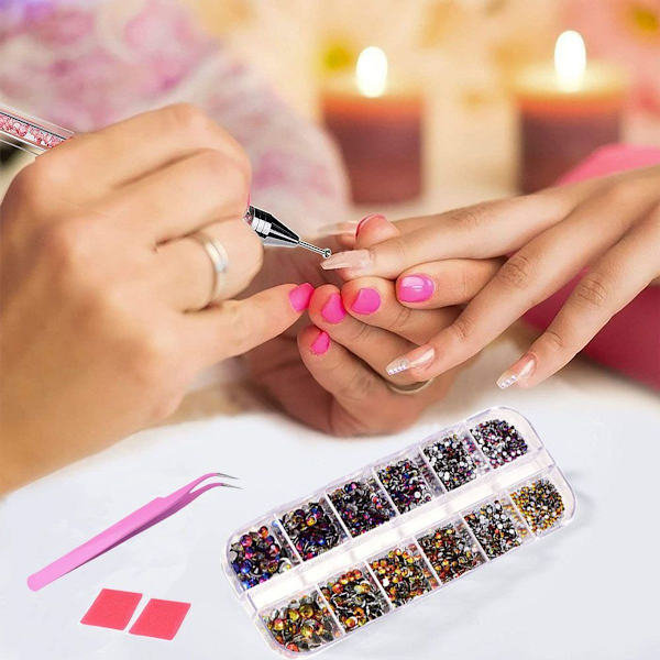 1440 st kristall strass nagelkonst kombination 2 KLB