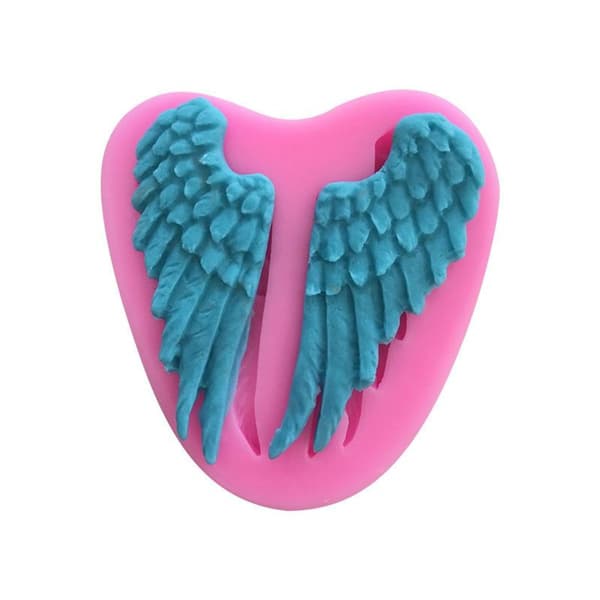 Liten engelvinger silikonform fondantkake