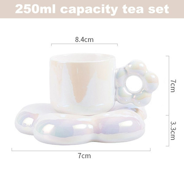Kaffekoppset, keramisk kaffekopp, kreativ kopp, kaffekopp