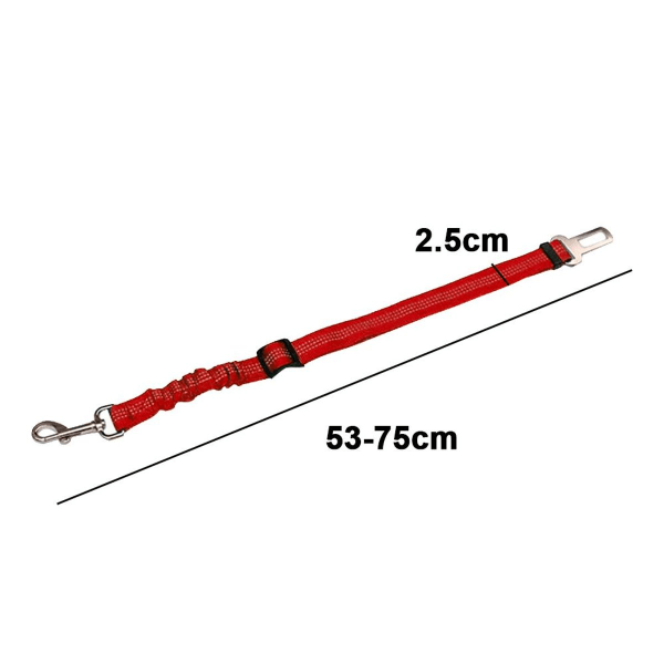 Pet Supplies Classic Dog Seat Belt for Dogs and Cats Red KLB