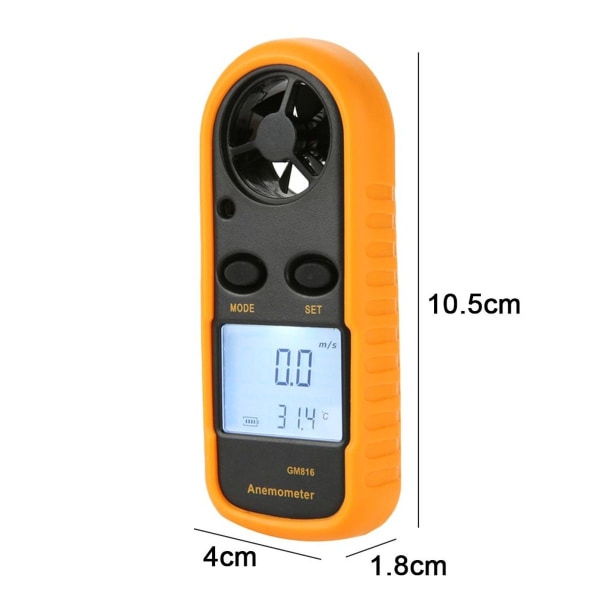 Digital Anemometer Anemometer GM816 Anemometer Vind Grad