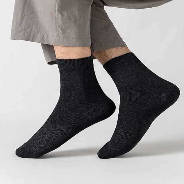 Damstrumpor i ull för vandring vinter Crew Light Gray + 2 Dark Gray + 2 Black KLB