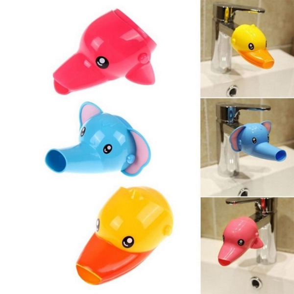 3 stk. Haneforlænger Haneforlænger til Børn Baby Vask Hånd Tegneserie Dyre Design Vask Badeværelse Vask-
