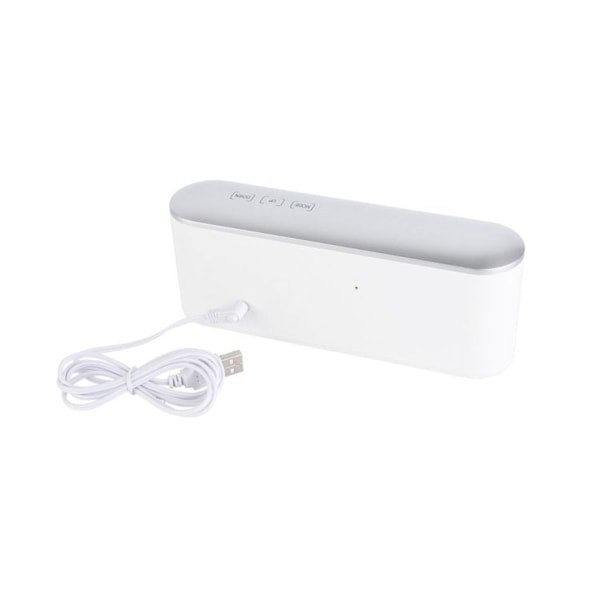 Hushålls LED-spegel, multifunktionell elektronisk klocka, hushållstermometer (röd